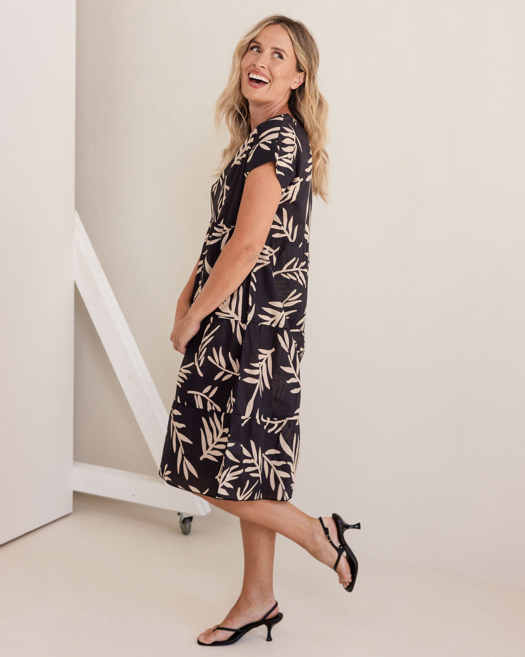 Cotton Tiered Dress
