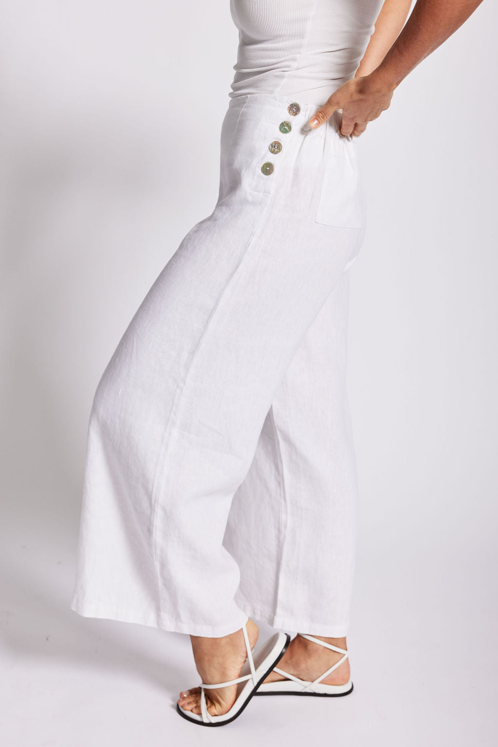 Linen Palazzo Pant