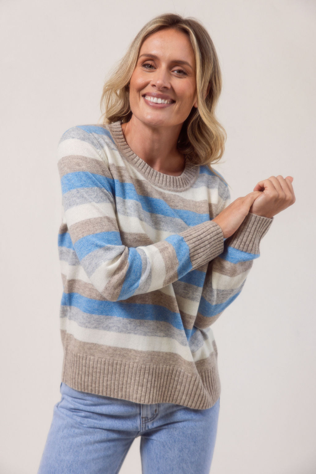Wool Blend Striped Sweater