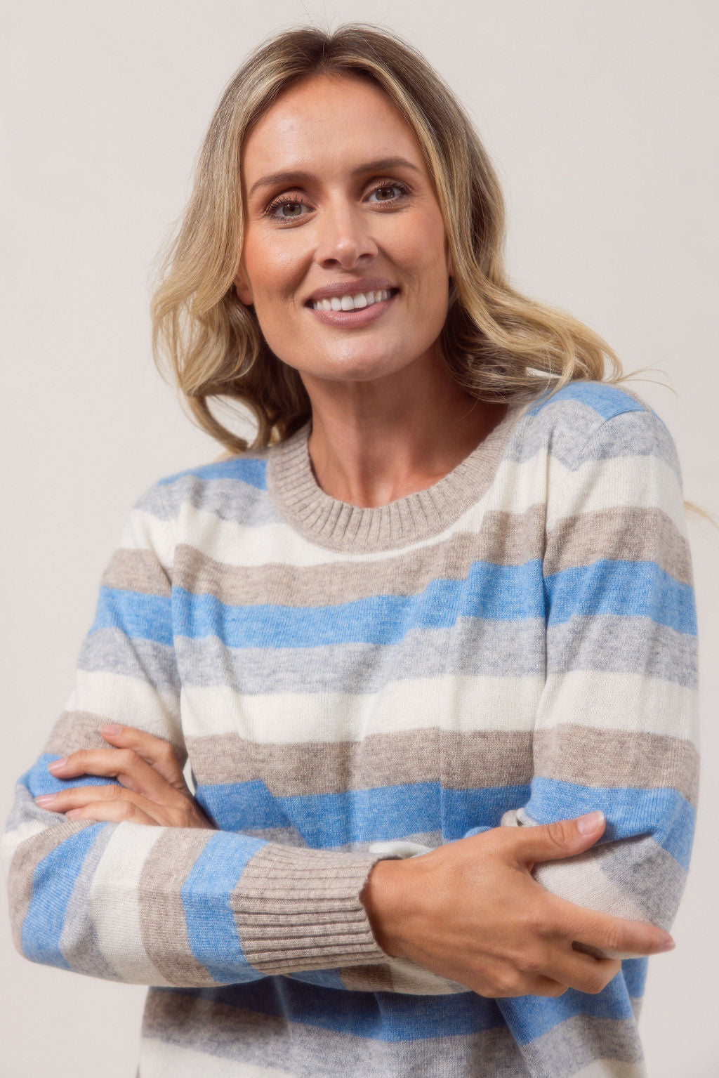 Wool Blend Striped Sweater