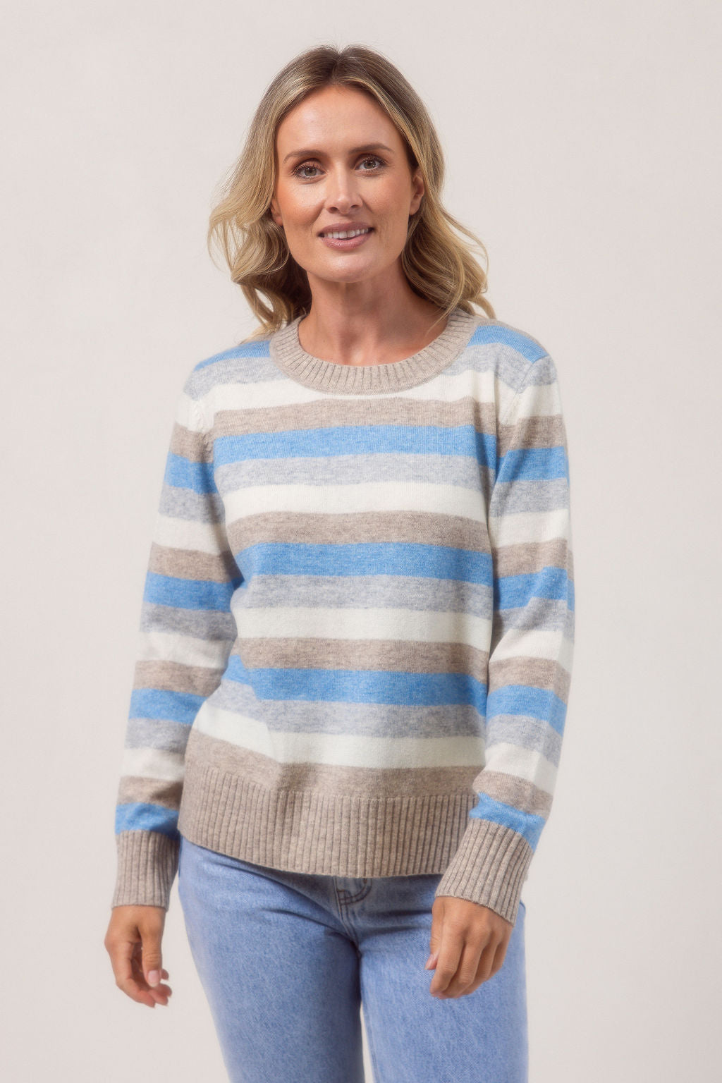 Wool Blend Striped Sweater