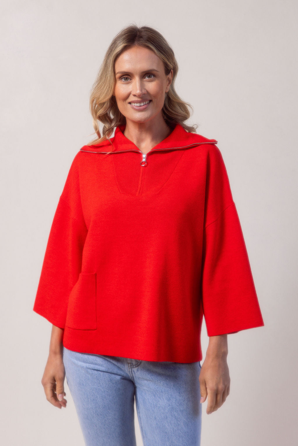 Zip Collar Sweater