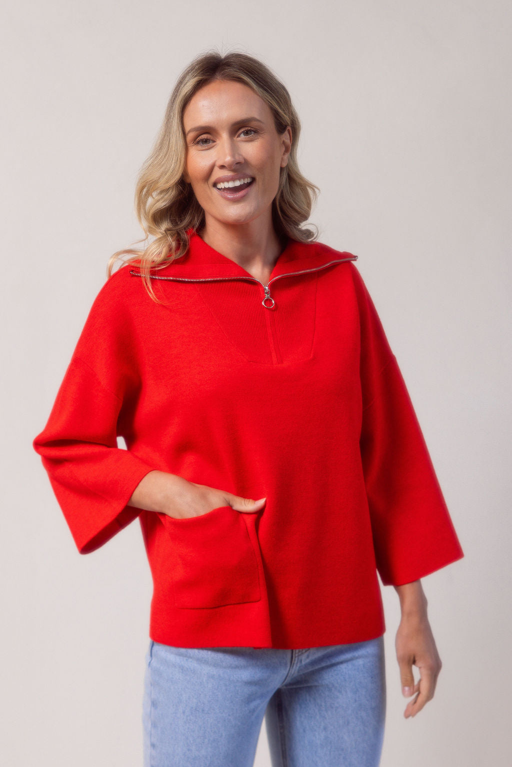 Zip Collar Sweater