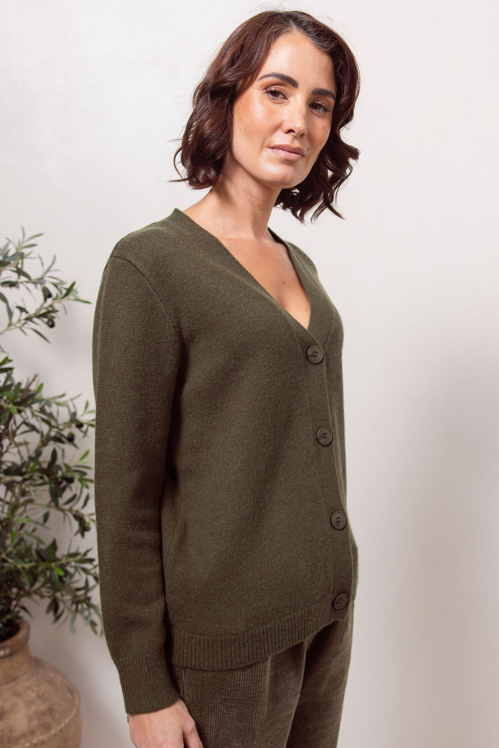 V Neck Cardigan