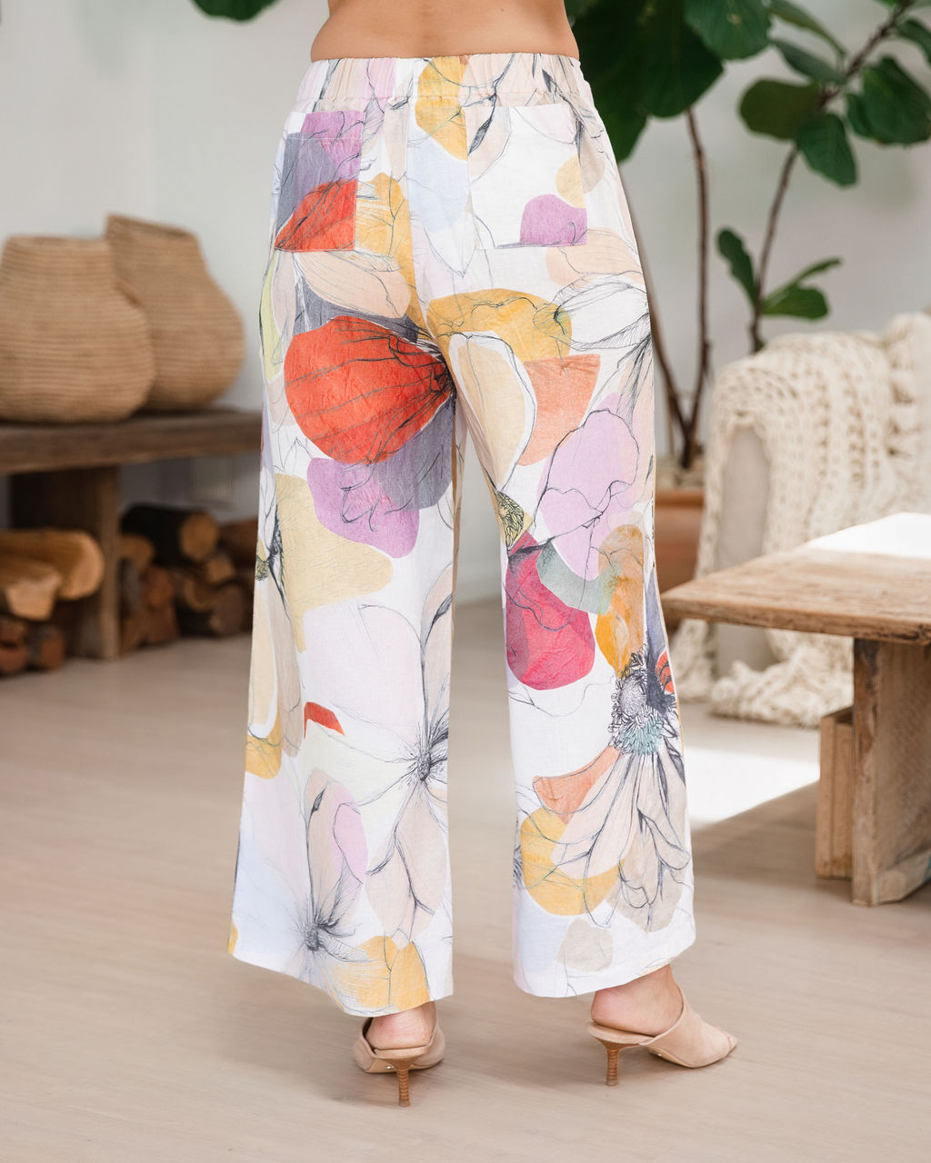 Petal Drift Palazzo Pant