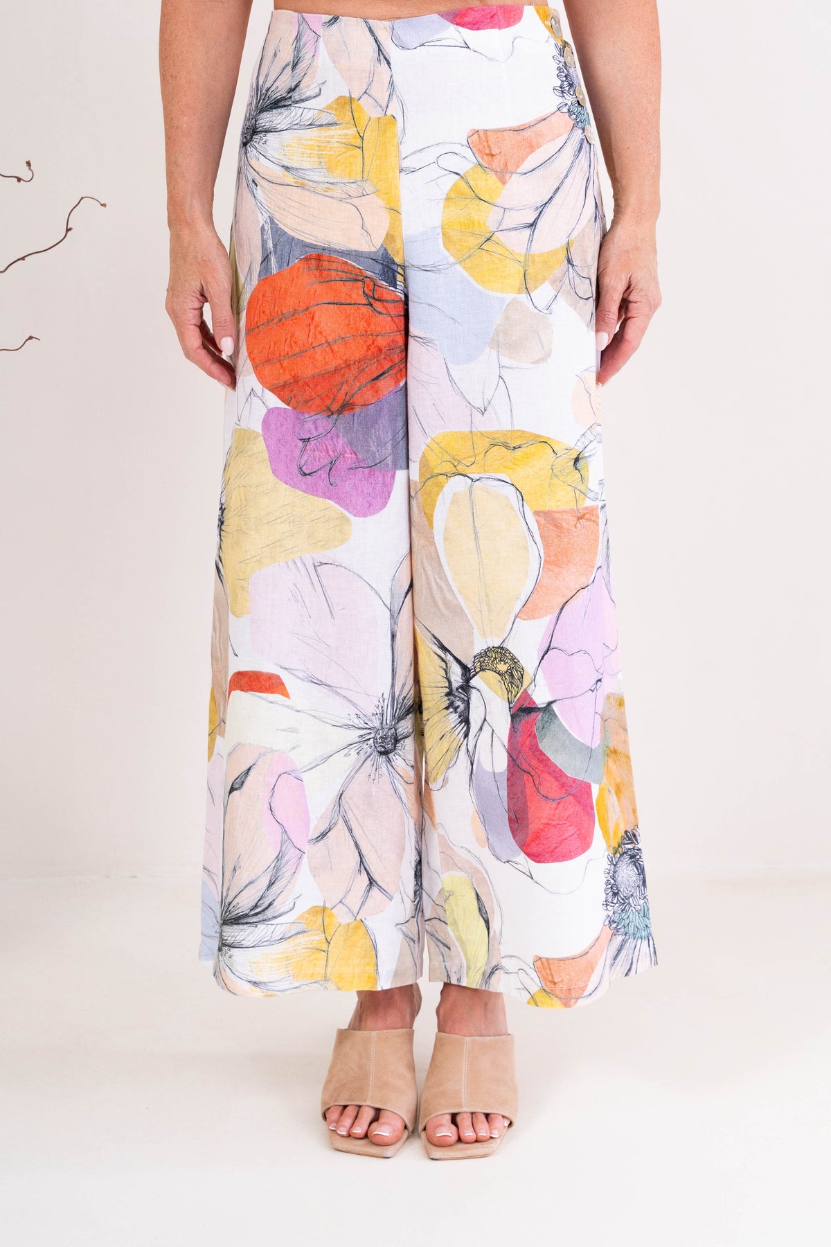 Petal Drift Palazzo Pant