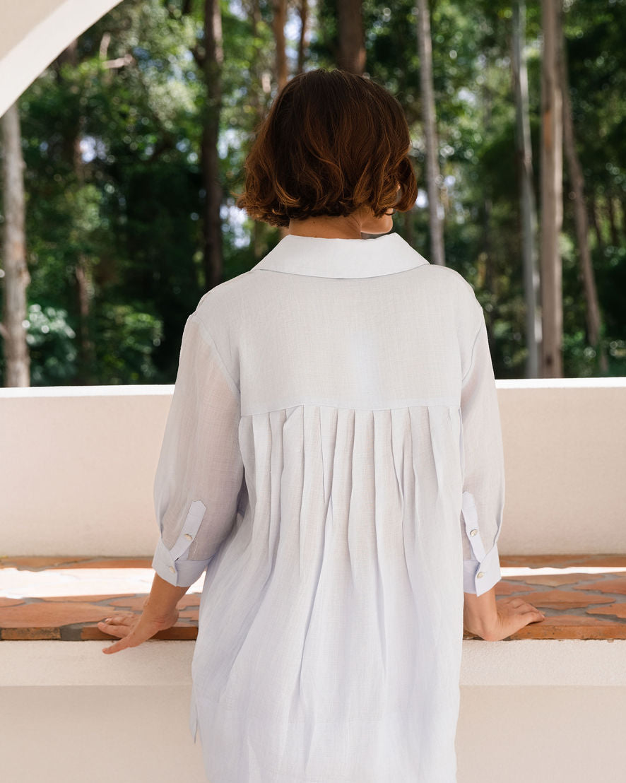 See Saw Ramie Shirtdress