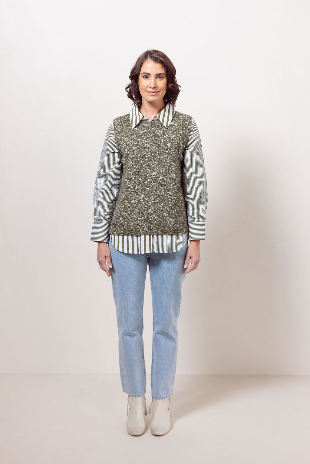 Round Neck Speckle Vest