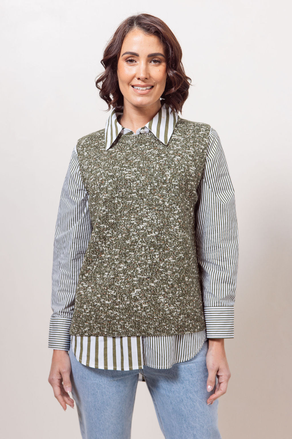 Round Neck Speckle Vest