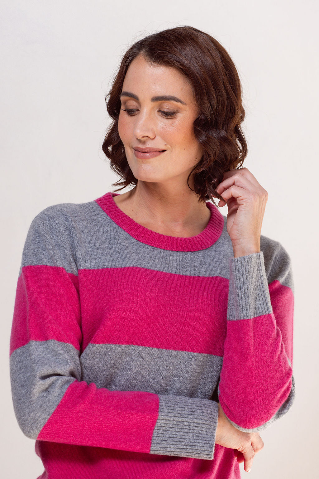 Merino Wool Wide Stripe Sweater