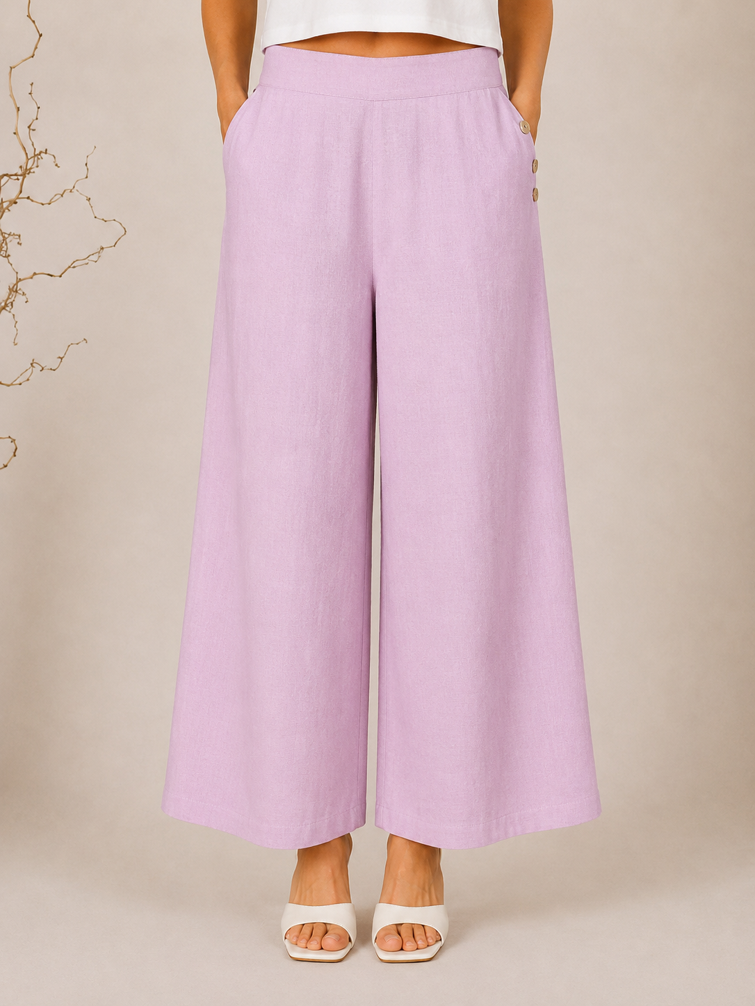 Linen Palazzo Pant