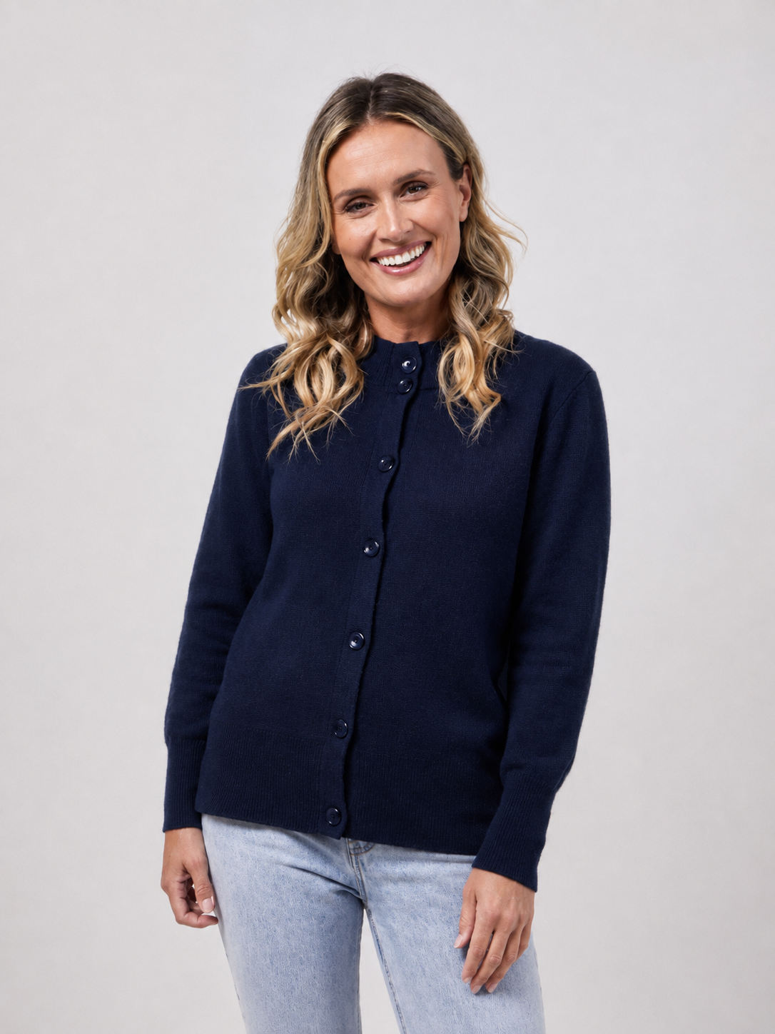 Mock Neck Cardigan