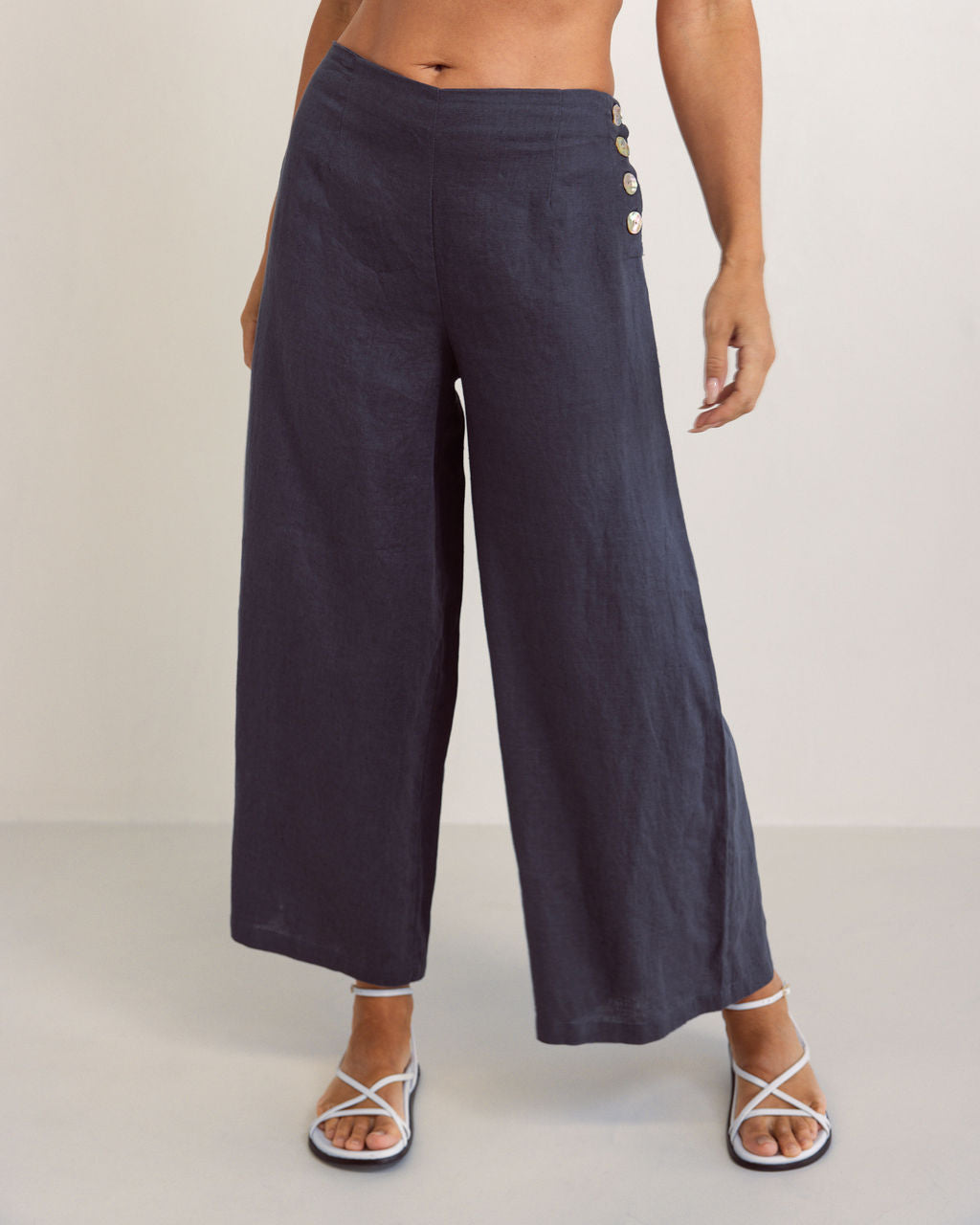 Palazzo Linen Pant
