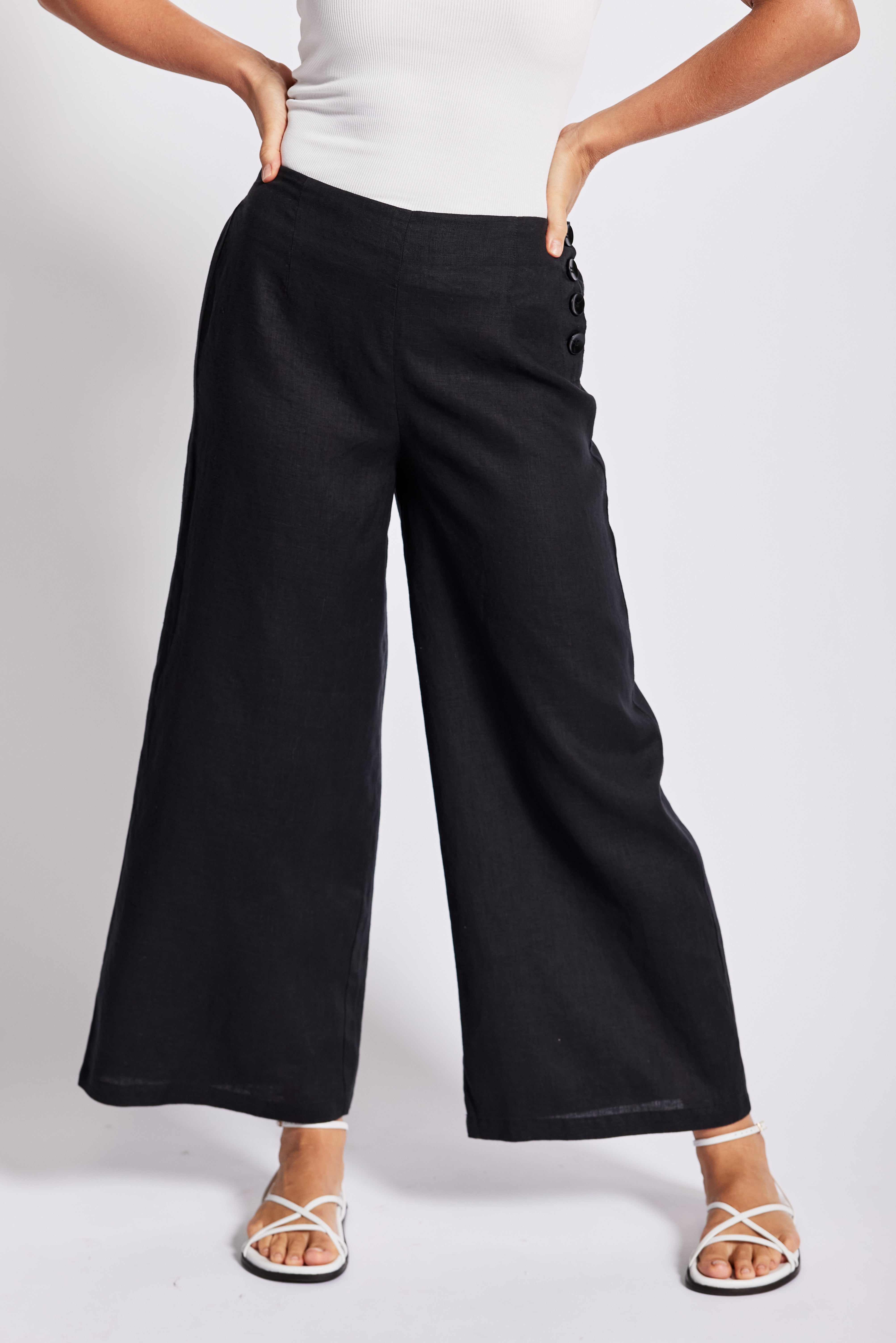 Linen Palazzo Pant