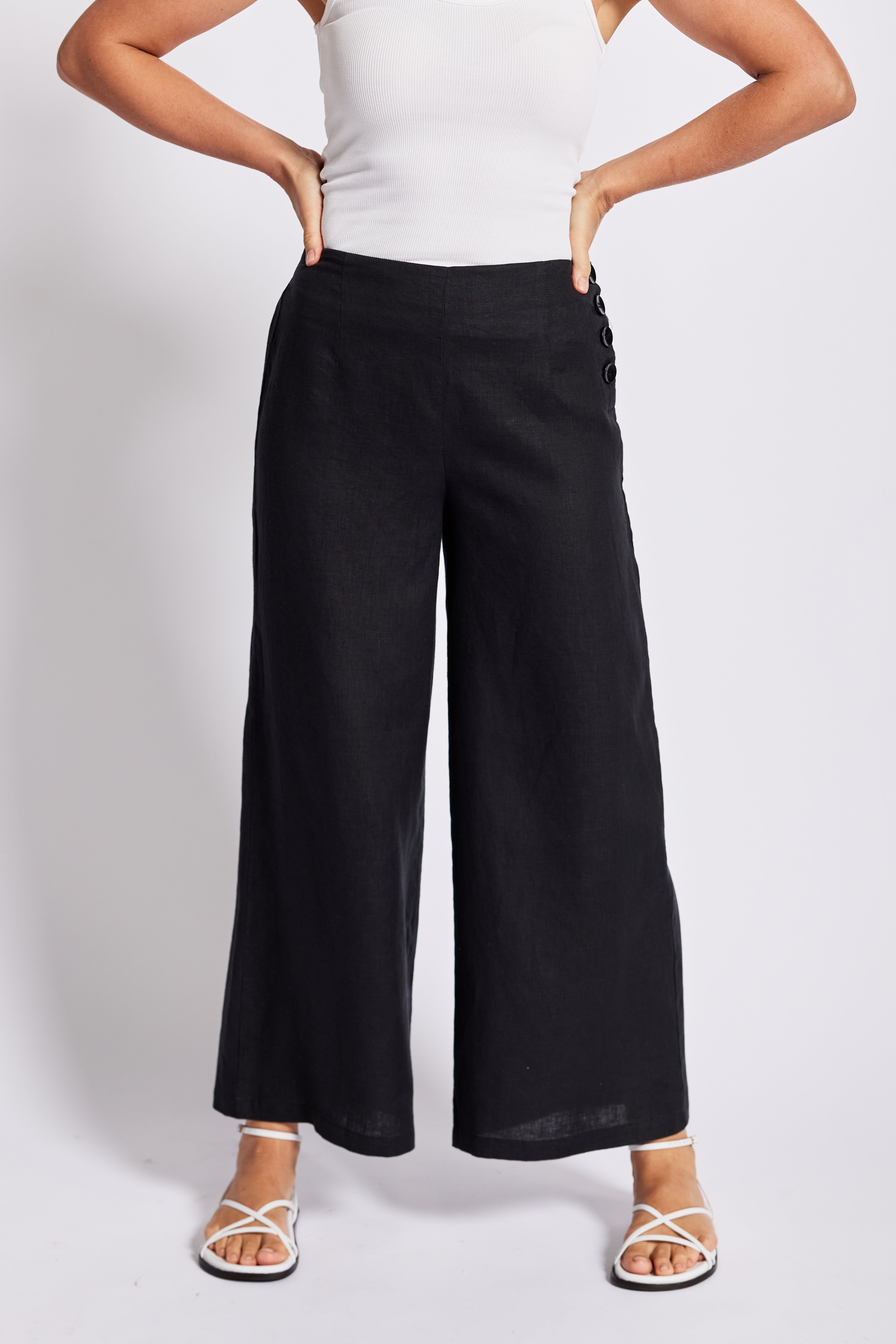 Linen Palazzo Pant