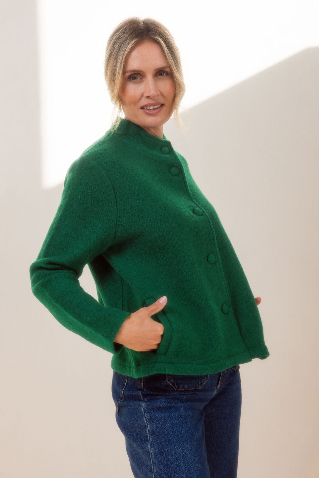 High Neck 2 Pocket Jacket