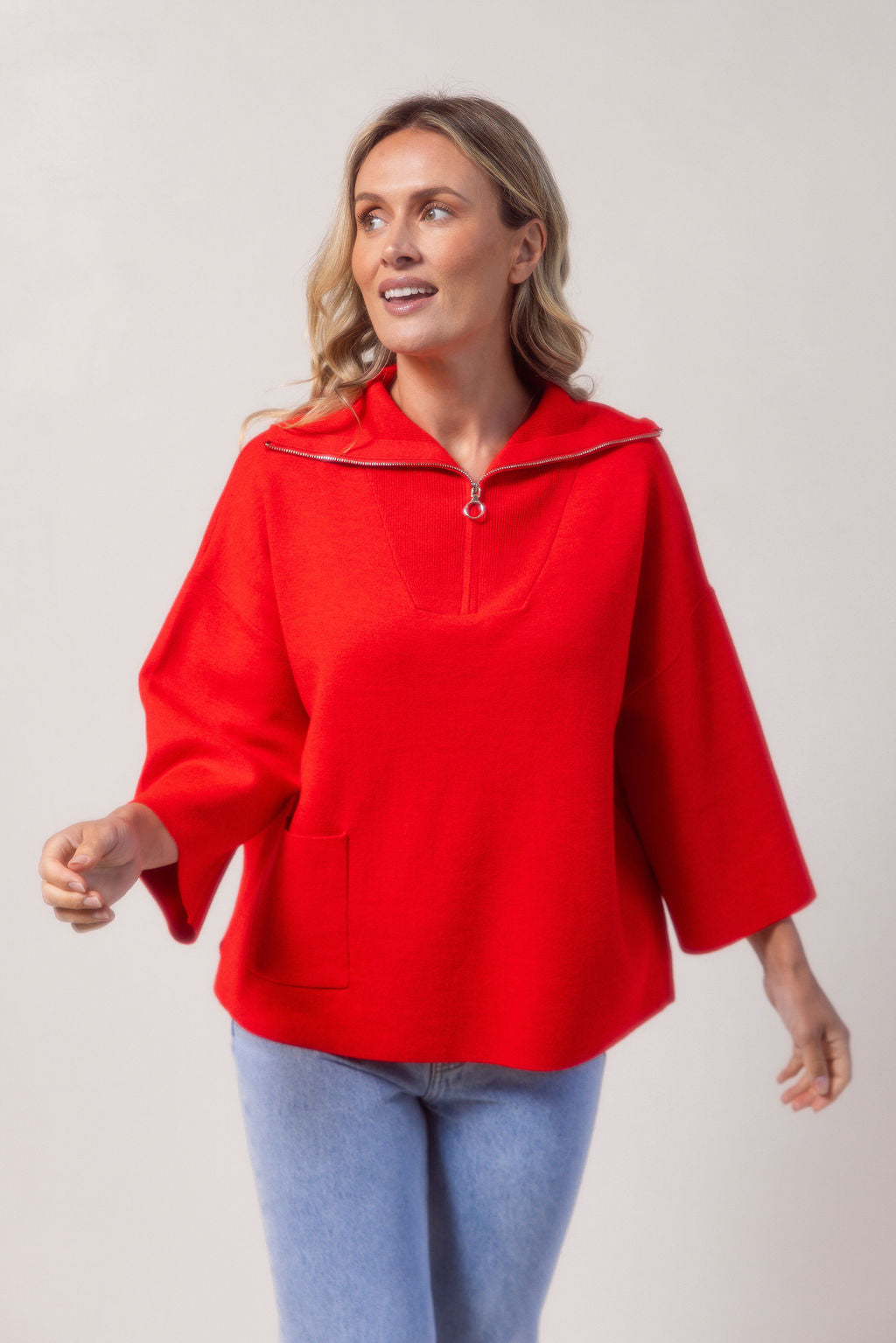 Zip Collar Sweater