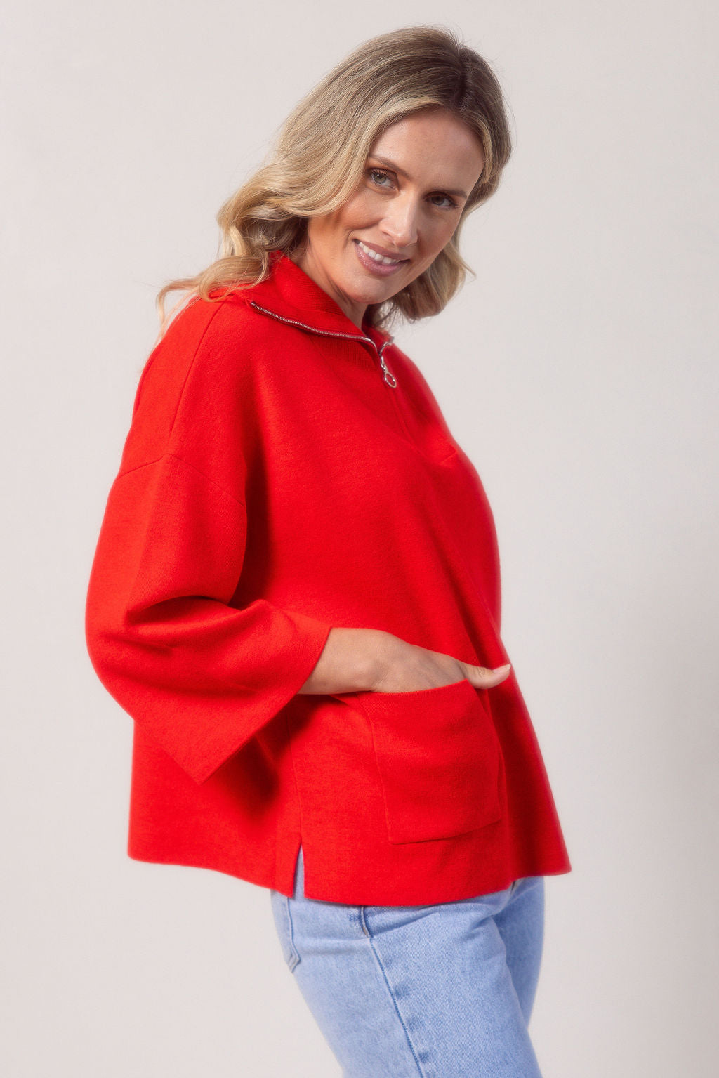 Zip Collar Sweater