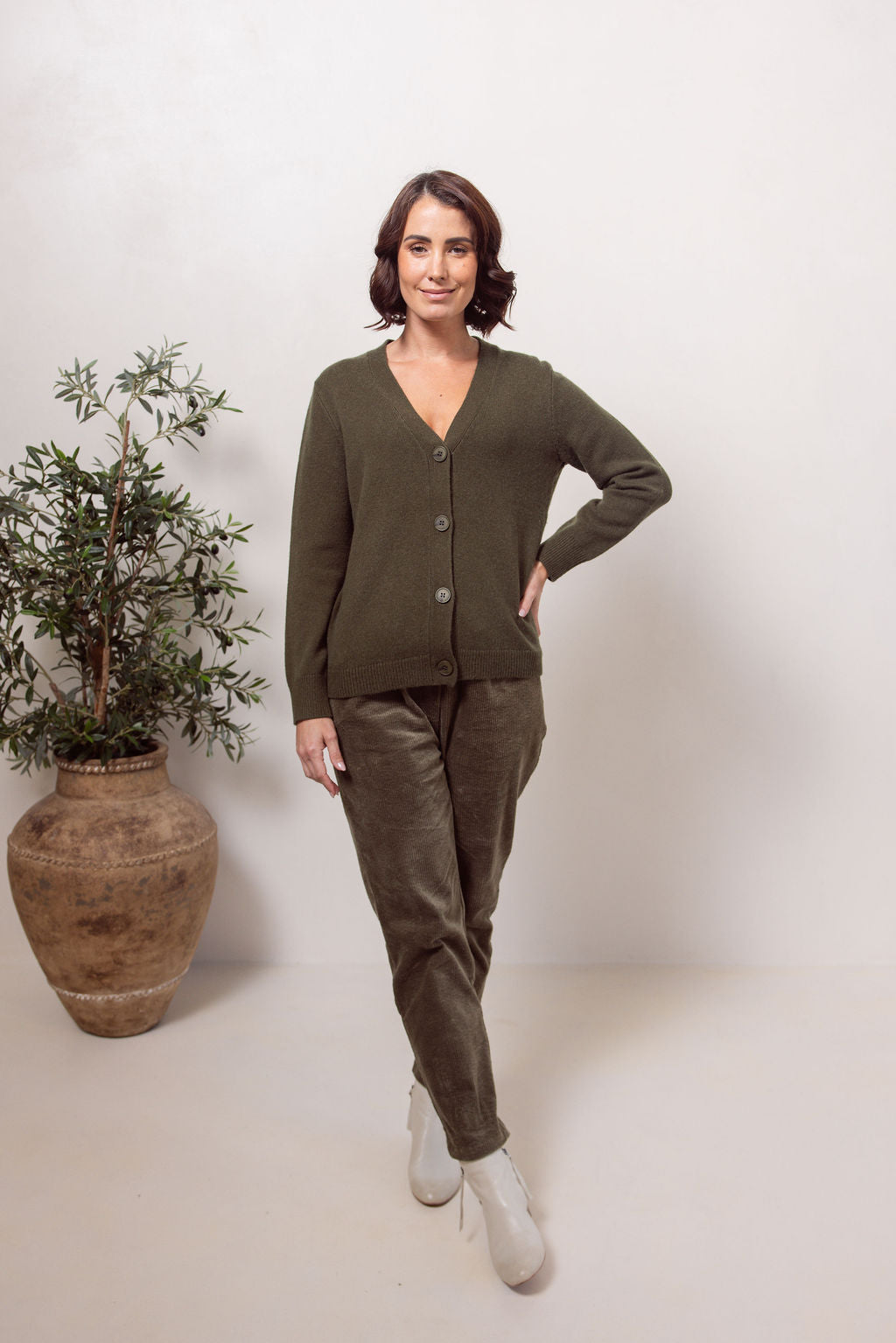 V Neck Cardigan