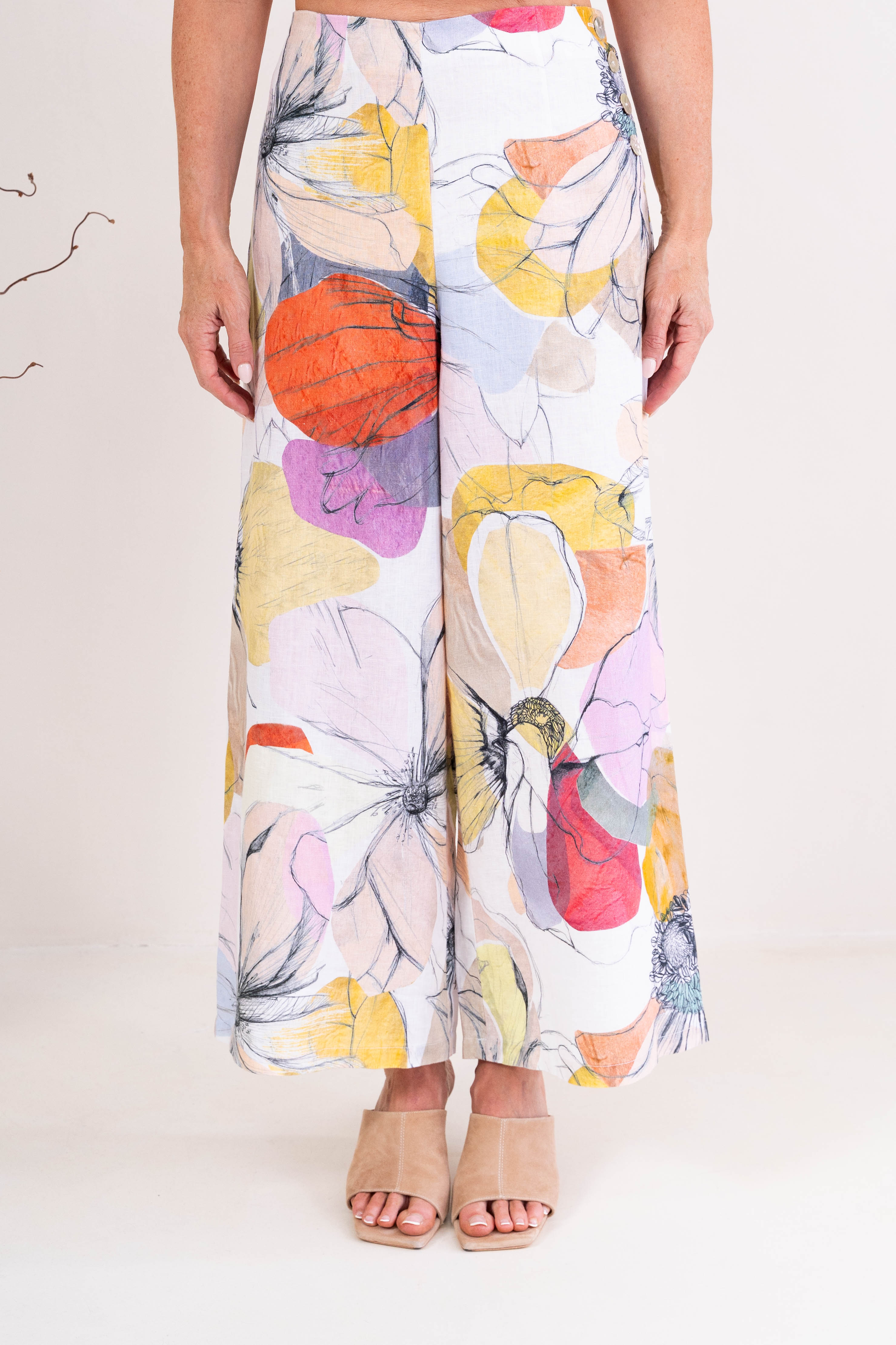 Petal Drift Palazzo Pant