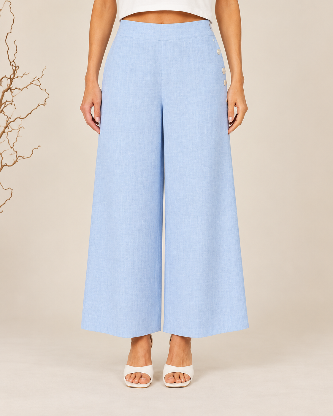 Palazzo Linen Pant