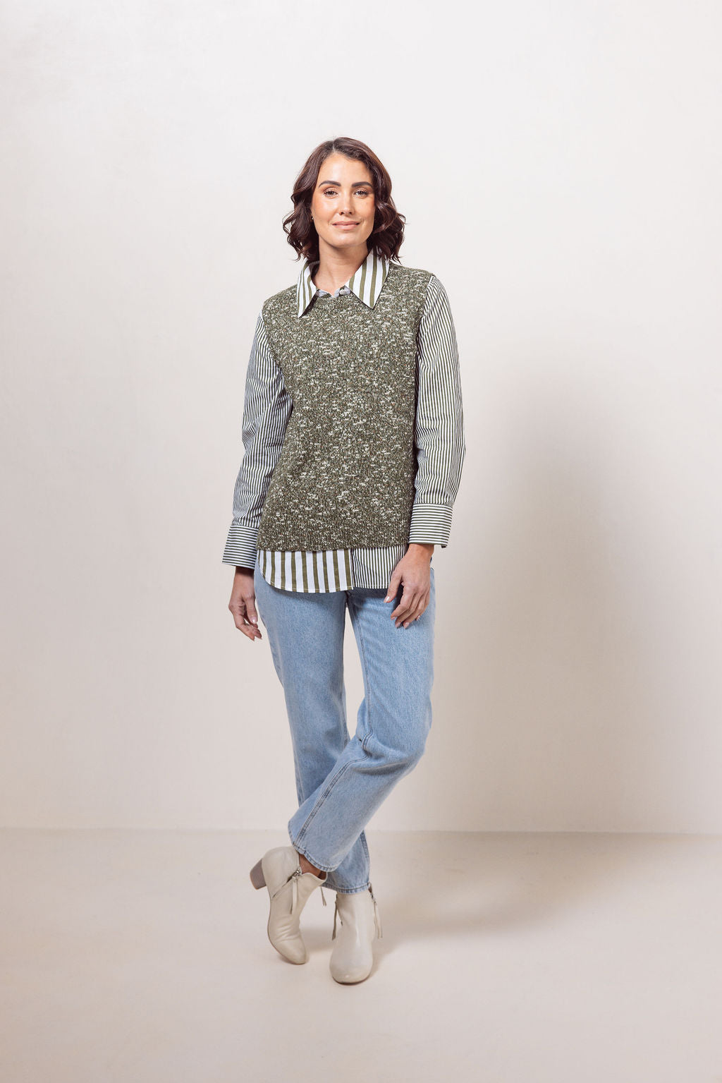 Round Neck Speckle Vest