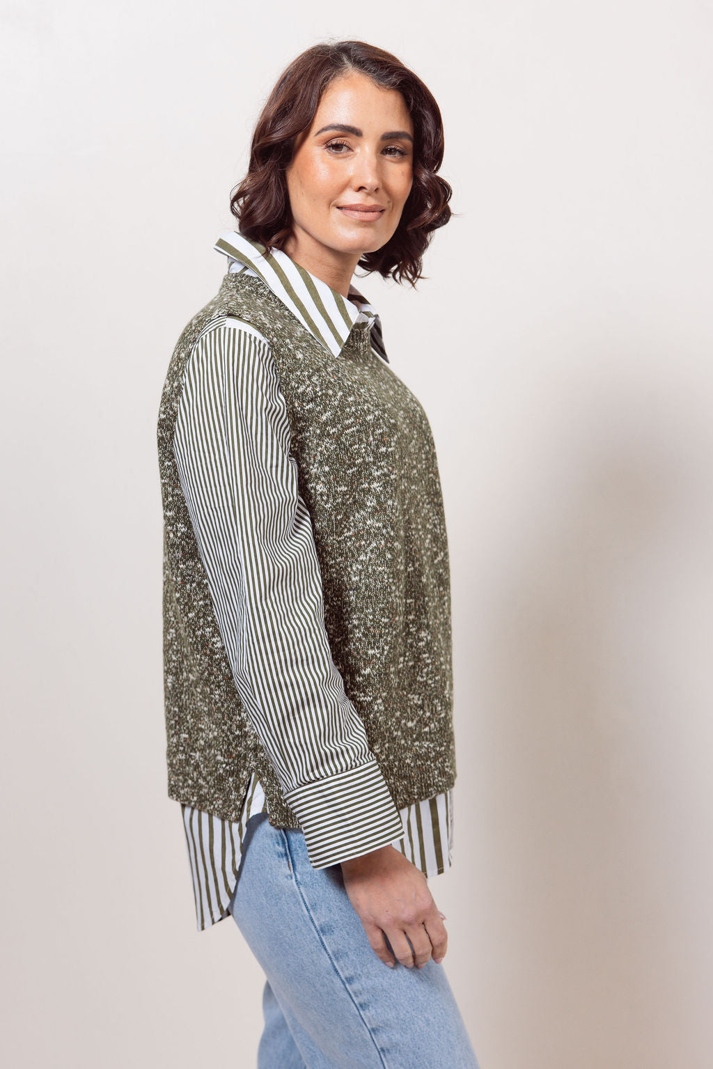 Round Neck Speckle Vest