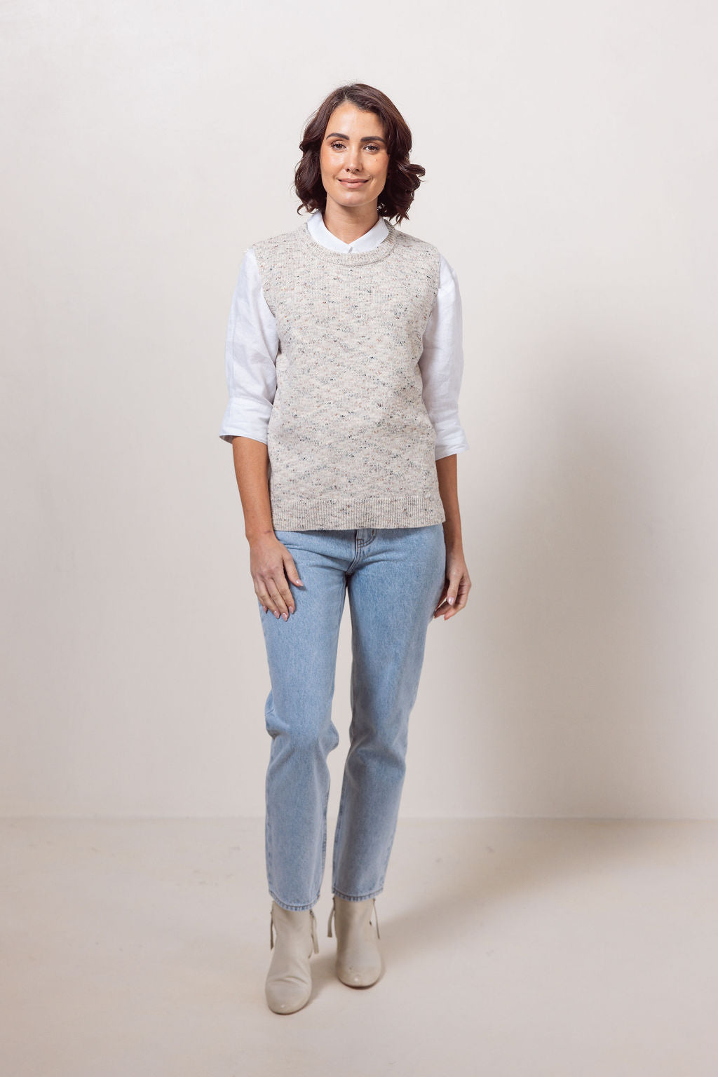 Round Neck Speckle Vest